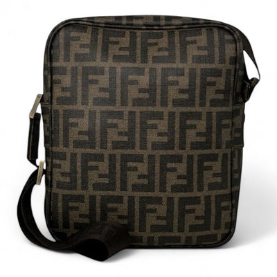 Fendi Zucca Canvas Shoulder Bag - vintageconcierge