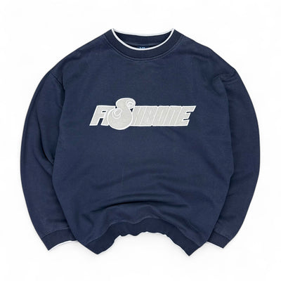 Fishbone Sweater Navy - vintageconcierge