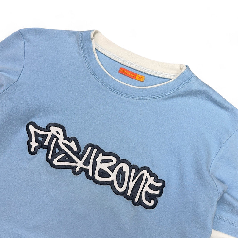 Fishbone Vintage Babyblue Y2K Longsleeve - vintageconcierge