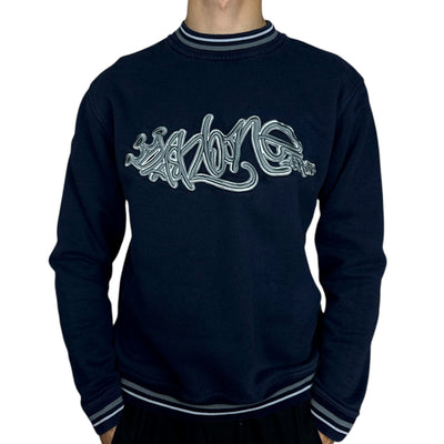 Fishbone Vintage Y2K Spellout Sweater - vintageconcierge