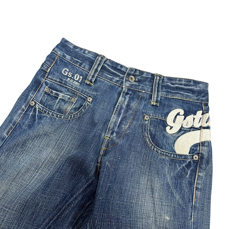 G - Star Raw Spellout Denim Jeans - vintageconcierge