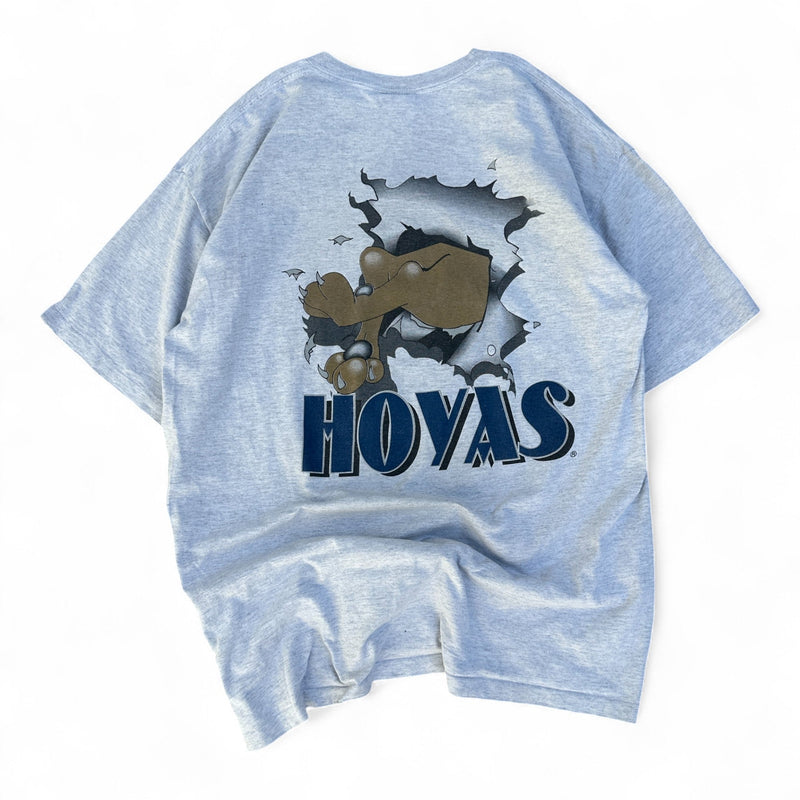Georgetown Hoyas Vintage T-Shirt – Made in USA | Nutmeg Mills 90s College Graphic - vintageconcierge