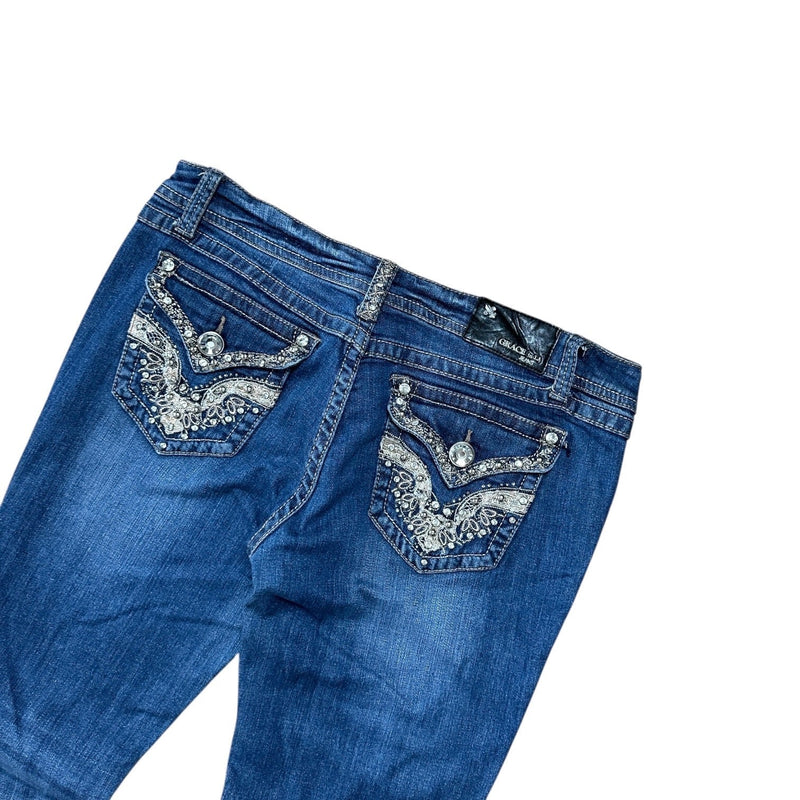 Grace LA Bootcut Low Rise Jeans - vintageconcierge