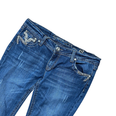 Grace LA Bootcut Low Rise Jeans - vintageconcierge