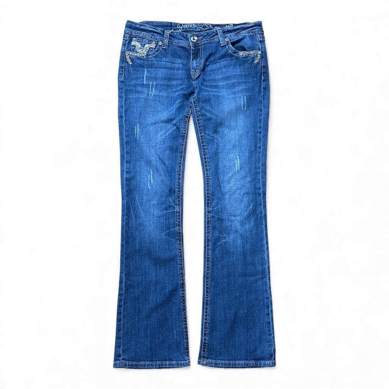 Grace LA Bootcut Low Rise Jeans - vintageconcierge