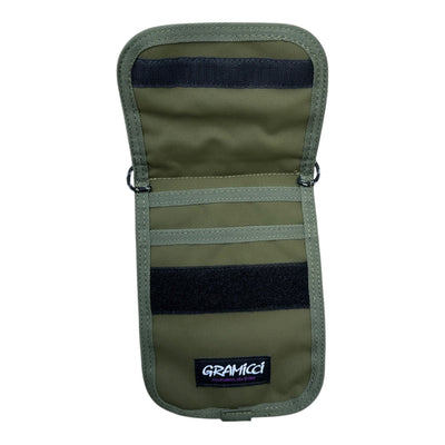 Gramicci Neck Pouch Olive - vintageconcierge