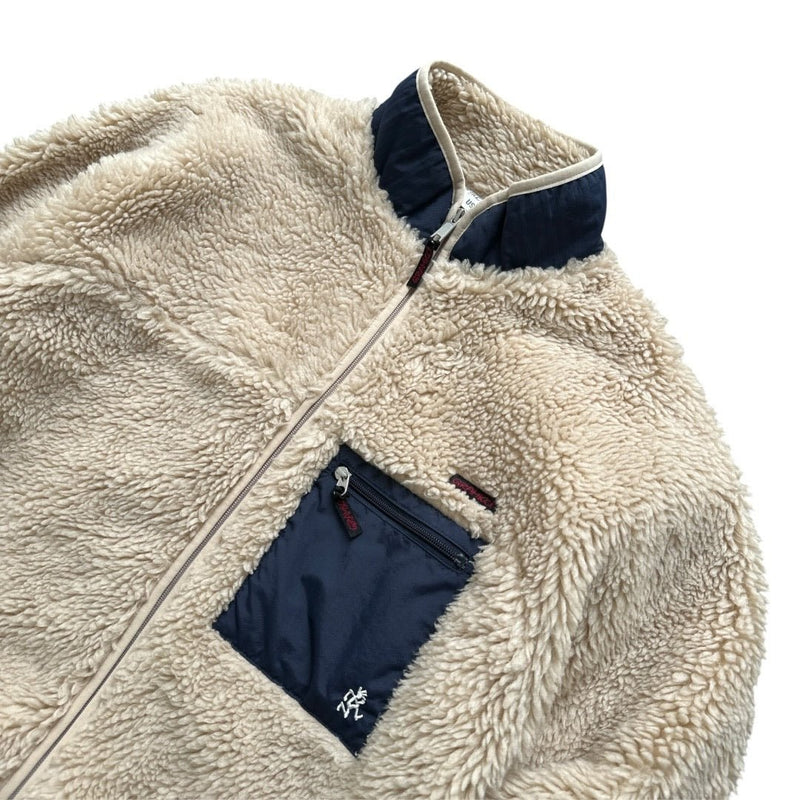 Gramicci Sherpa Fleece Jacke Beige - vintageconcierge
