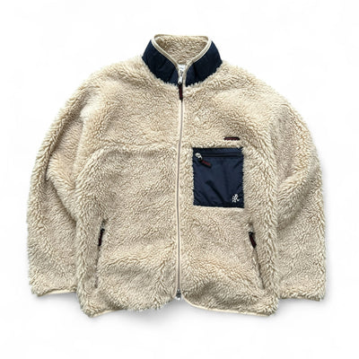 Gramicci Sherpa Fleece Jacke Beige - vintageconcierge