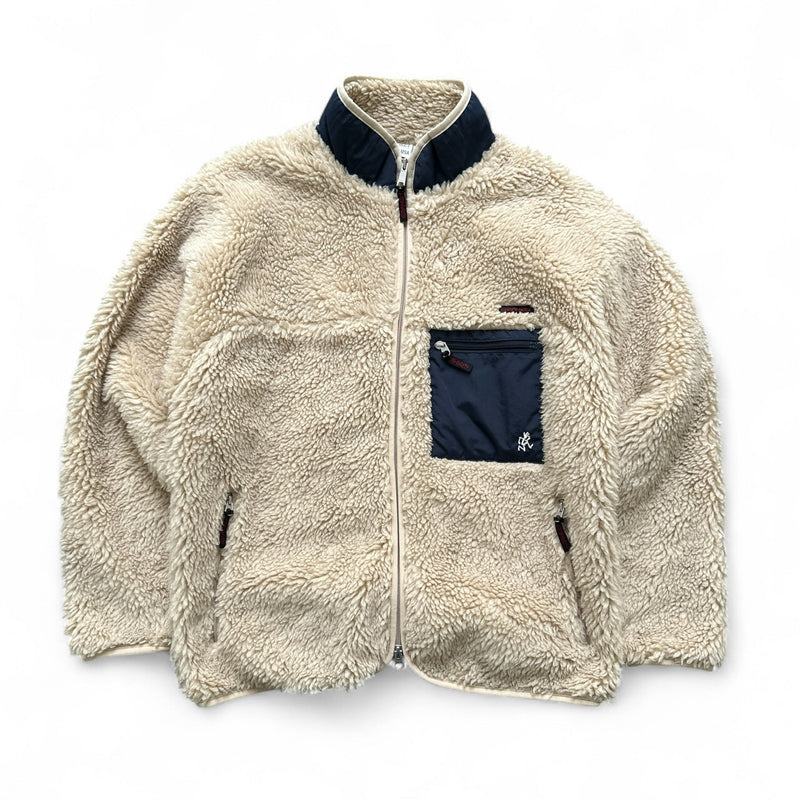 Gramicci Sherpa Fleece Jacke Beige - vintageconcierge