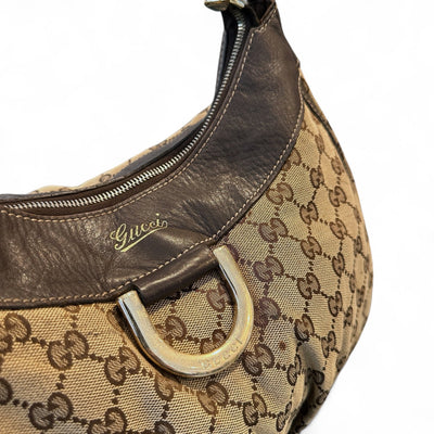 Gucci Abbey D - Ring Handbag Beige - vintageconcierge