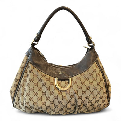 Gucci Abbey D - Ring Handbag Beige - vintageconcierge