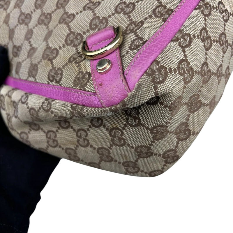 Gucci D - Ring Handbag Beige Pink - vintageconcierge