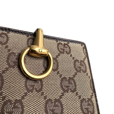 Gucci GG Canvas Geldbörse mit Horsebit - vintageconcierge