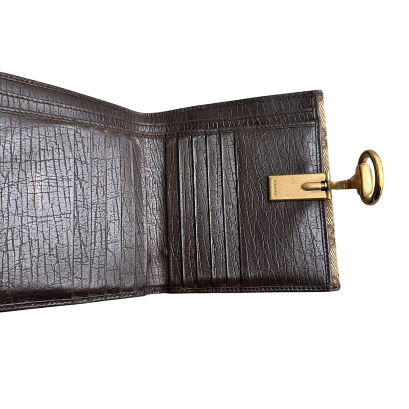 Gucci GG Canvas Geldbörse mit Horsebit - vintageconcierge
