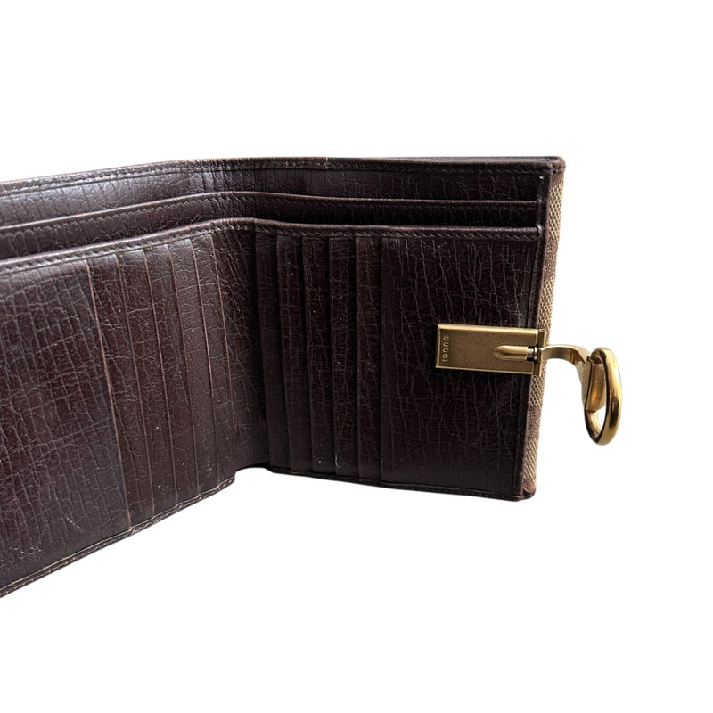 Gucci GG Canvas Geldbörse mit Horsebit - vintageconcierge