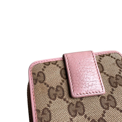 Gucci GG Canvas Pink Wallet - vintageconcierge