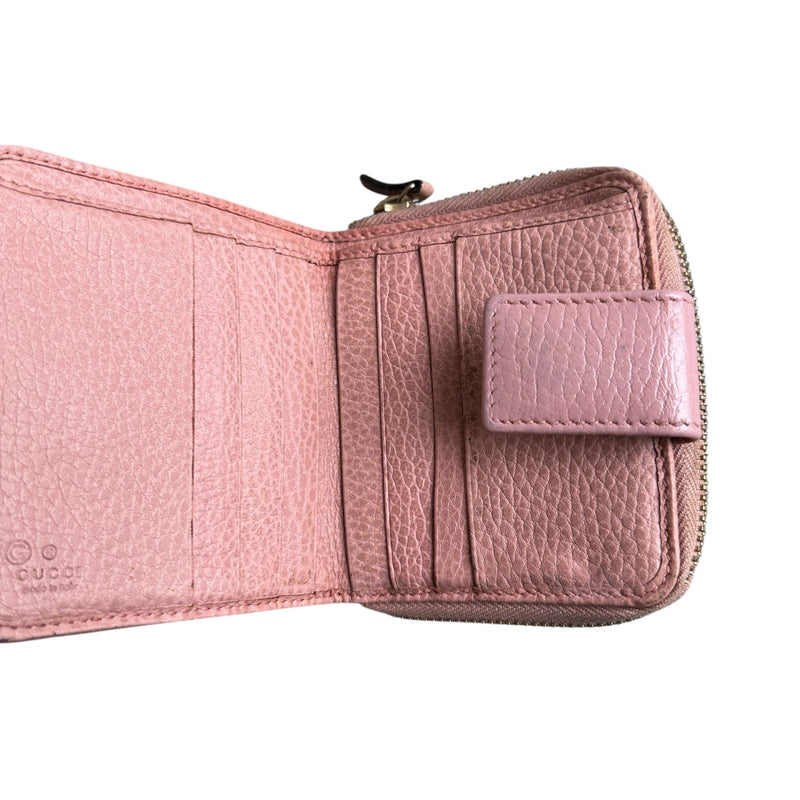 Gucci GG Canvas Pink Wallet - vintageconcierge