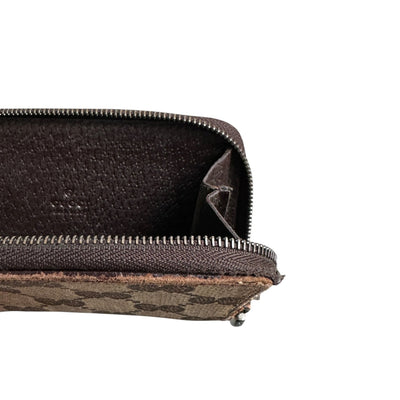 Gucci GG Canvas Zip Wallet - vintageconcierge