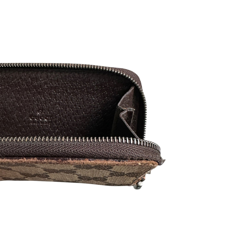 Gucci GG Canvas Zip Wallet - vintageconcierge