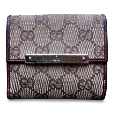 Gucci GG Monogram Bifold Canvas Wallet - vintageconcierge
