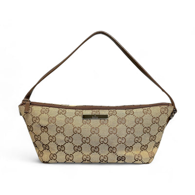 Gucci GG Monogram Boat Pochette Bag - vintageconcierge