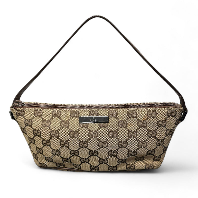 Gucci GG Monogram Boat Pochette Bag - vintageconcierge