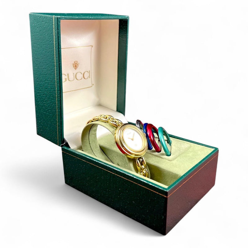 Gucci Vintage Bezel Quartz Uhr - vintageconcierge