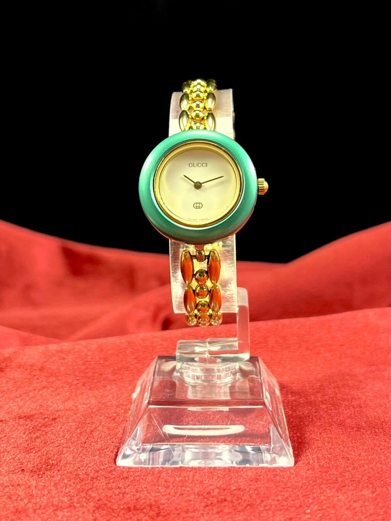 Gucci Vintage Bezel Quartz Uhr - vintageconcierge
