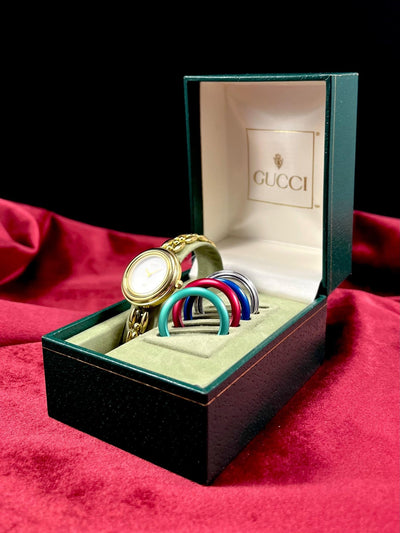 Gucci Vintage Bezel Quartz Uhr - vintageconcierge