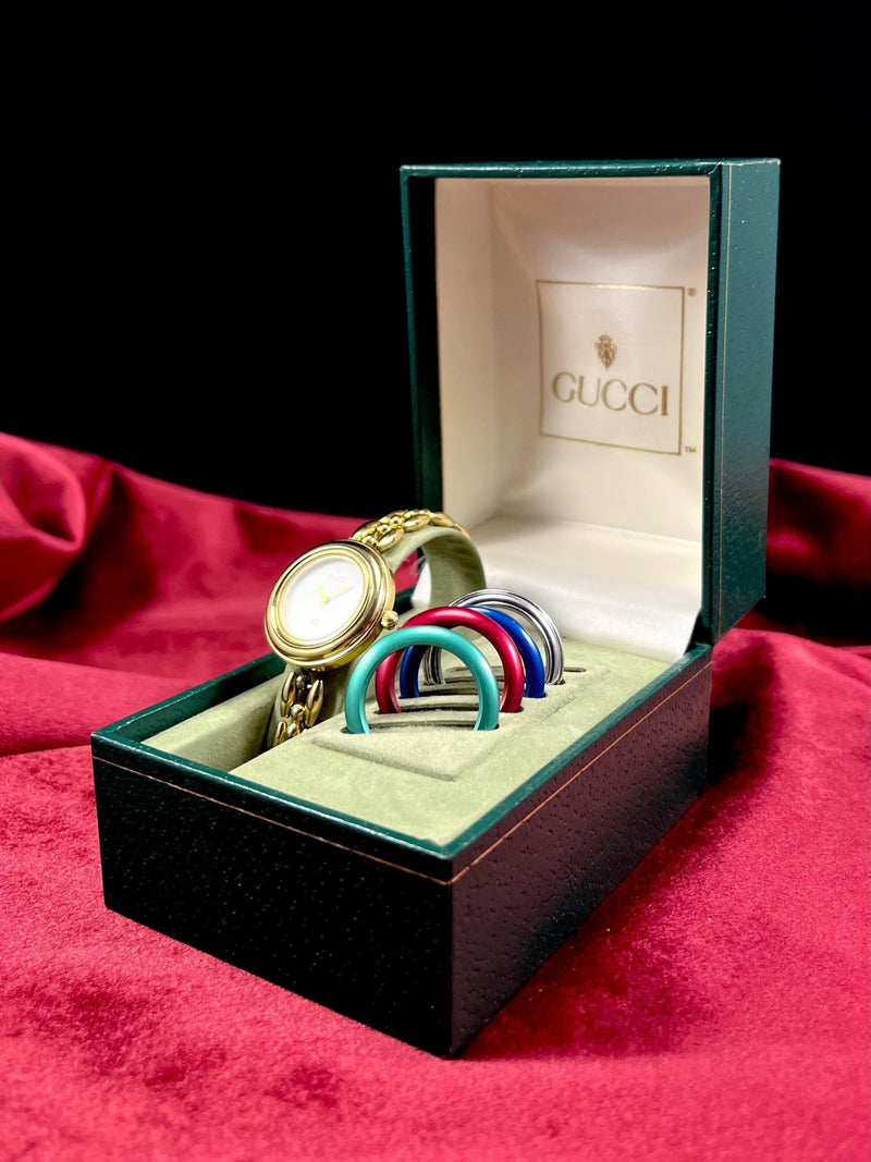 Gucci Vintage Bezel Quartz Uhr - vintageconcierge