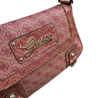 Guess Y2K Monogram Flap Shoulder Bag - vintageconcierge