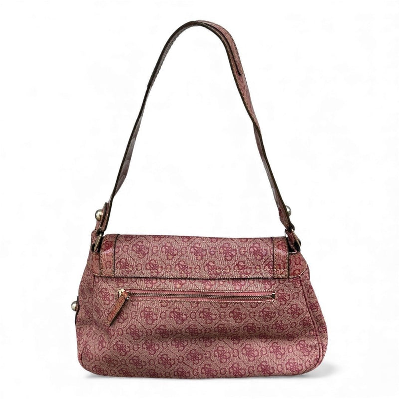 Guess Y2K Monogram Flap Shoulder Bag - vintageconcierge