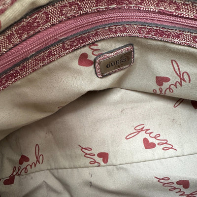 Guess Y2K Monogram Flap Shoulder Bag - vintageconcierge