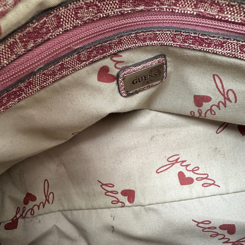 Guess Y2K Monogram Flap Shoulder Bag - vintageconcierge