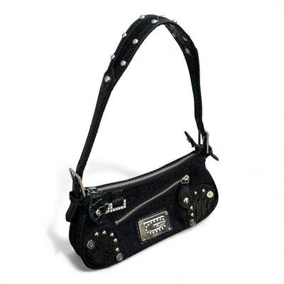 Gussaci Saddle Bag Black - vintageconcierge