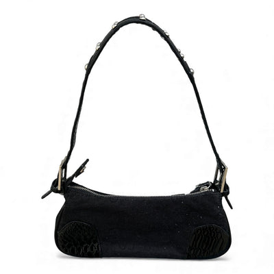Gussaci Saddle Bag Black - vintageconcierge