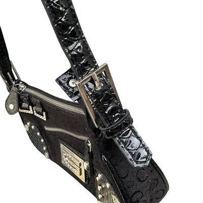 Gussaci Saddle Bag Black - vintageconcierge