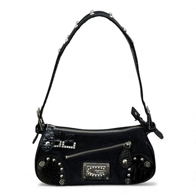 Gussaci Saddle Bag Black - vintageconcierge