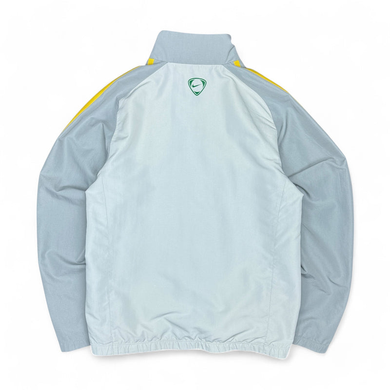 Nike Brasil Vintage 2010 Trackjacke Grau Gelb