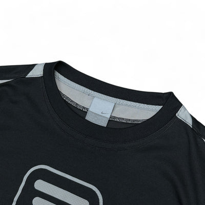 Nike Vintage Y2K Rare Shox T-Shirt Schwarz Grau