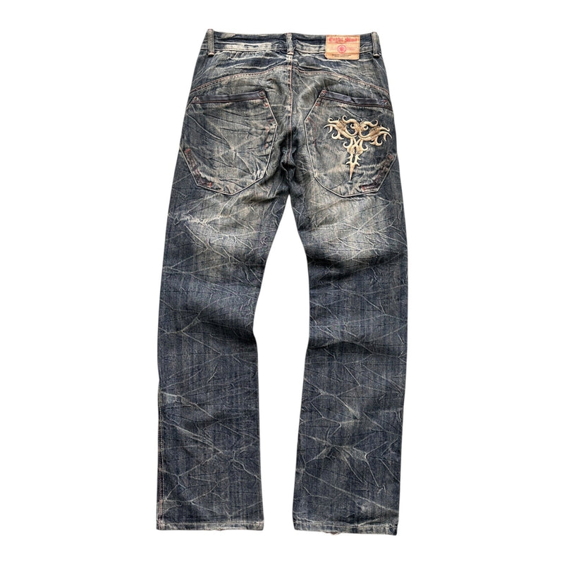 Japanese Y2K Denim Jeans - vintageconcierge