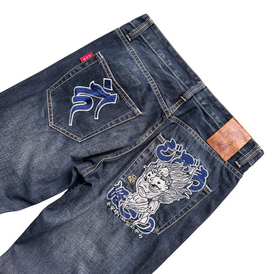 Jizo Y2K Japanese Denim Jeans - vintageconcierge
