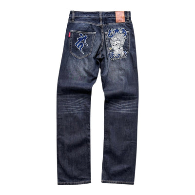 Jizo Y2K Japanese Denim Jeans - vintageconcierge