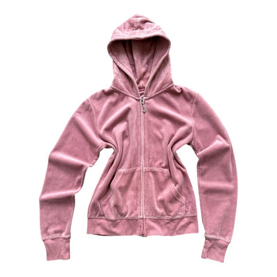 Juicy Couture Velour Zip Hoodie | M - vintageconcierge