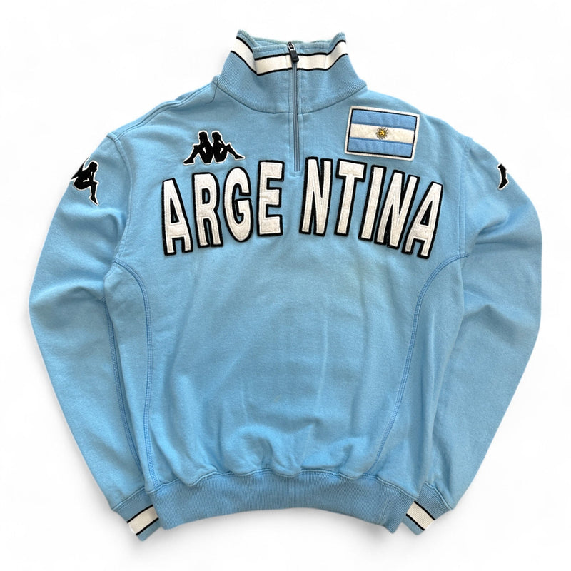 Kappa Argentina Half Zip Sweatshirt Jacke - vintageconcierge