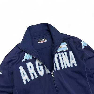 Kappa Vintage Y2K Argentina Trackjacke Navy - vintageconcierge