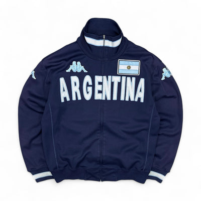 Kappa Vintage Y2K Argentina Trackjacke Navy - vintageconcierge