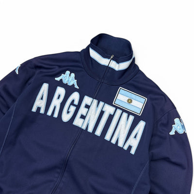 Kappa Vintage Y2K Argentina Trackjacke Navy - vintageconcierge