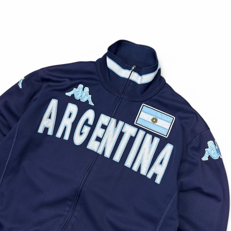 Kappa Vintage Y2K Argentina Trackjacke Navy - vintageconcierge