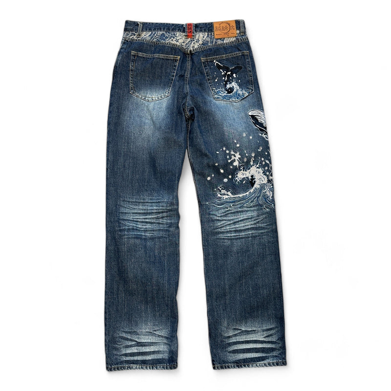 Karakuri Tamashii Japanese Denim Jeans - vintageconcierge